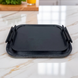 Wooden Tray Set 2 Pcs